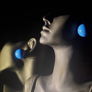Blue Dome Statement Earrings - Women Jewelry Earrings